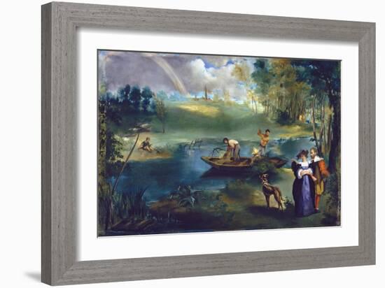 Fishing-Edouard Manet-Framed Giclee Print