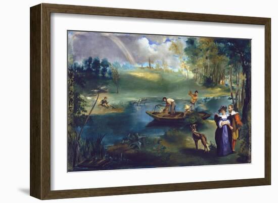 Fishing-Edouard Manet-Framed Giclee Print