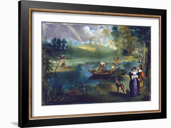 Fishing-Edouard Manet-Framed Giclee Print