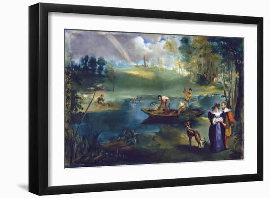 Fishing-Edouard Manet-Framed Giclee Print