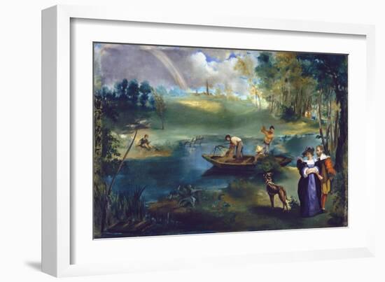 Fishing-Edouard Manet-Framed Giclee Print