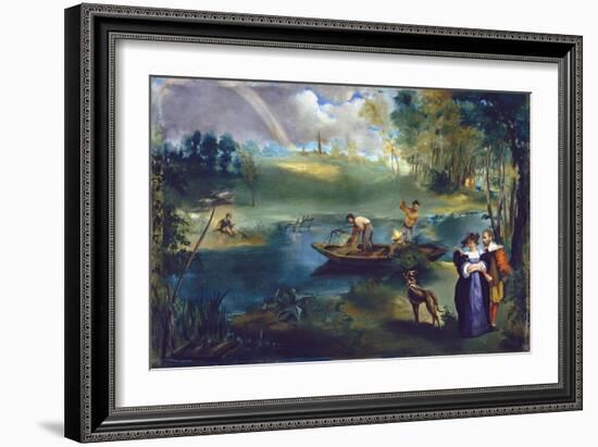 Fishing-Edouard Manet-Framed Giclee Print