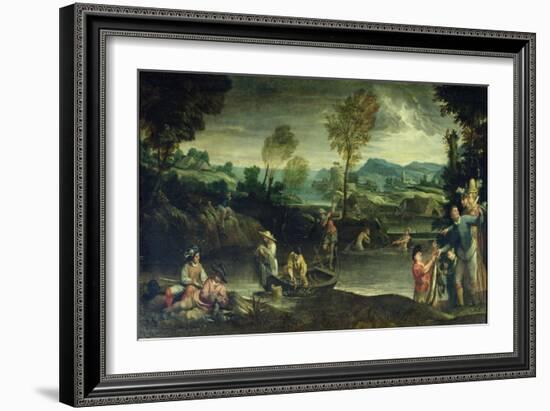 Fishing-Annibale Carracci-Framed Giclee Print