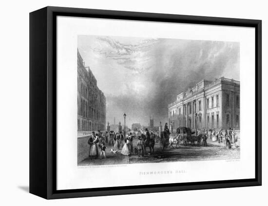 Fishmongers' Hall, London, 19th Century-J Woods-Framed Premier Image Canvas