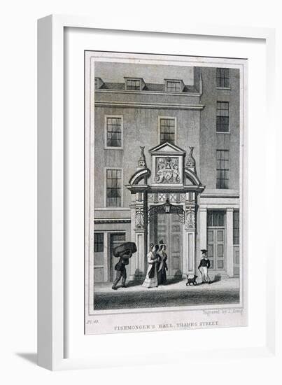 Fishmongers' Hall, Thames Street, London, C1835-John Greig-Framed Giclee Print