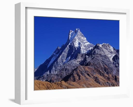 Fishtail Peak of Machhapuchhare, Nepal-Mark Hannaford-Framed Photographic Print