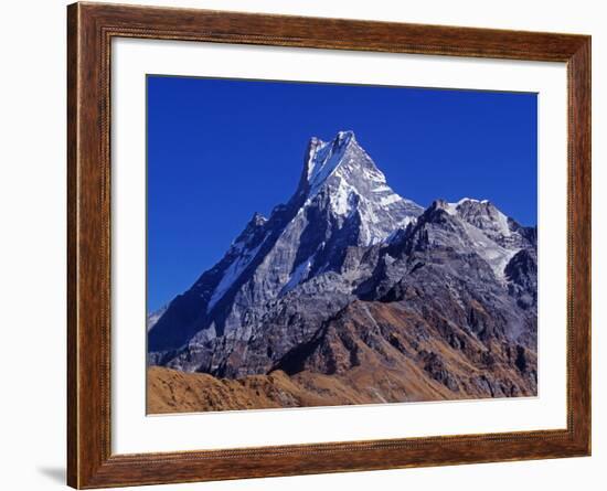 Fishtail Peak of Machhapuchhare, Nepal-Mark Hannaford-Framed Photographic Print