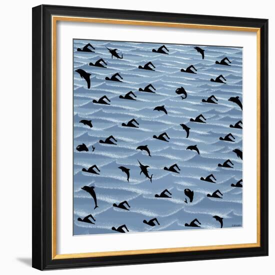 Fishtales 41-David Sheskin-Framed Giclee Print