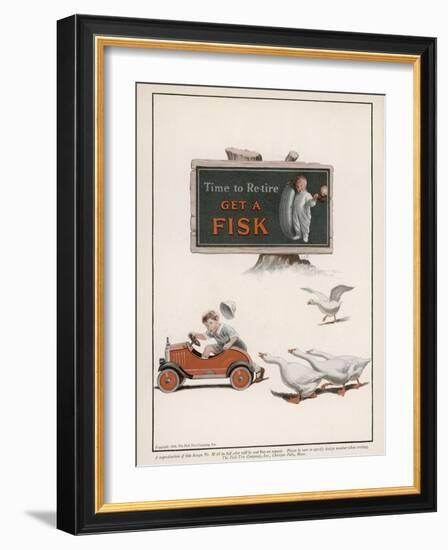 Fisk Tyres, Time to Re-Tire-null-Framed Photographic Print