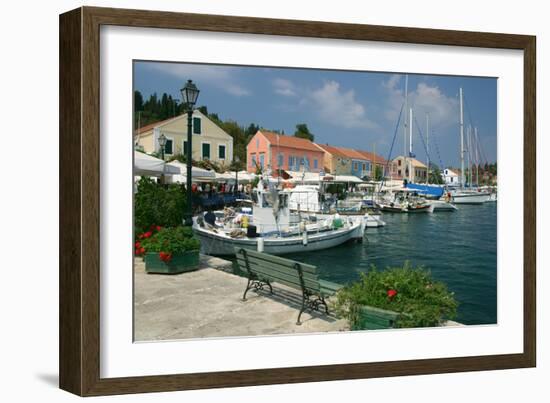 Fiskardo Harbour, Kefalonia, Greece-Peter Thompson-Framed Photographic Print