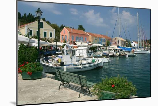 Fiskardo Harbour, Kefalonia, Greece-Peter Thompson-Mounted Photographic Print