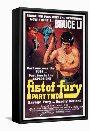 Fist of Fury Part 2, (aka Jing Wu Men Xu Ji), Bruce Li, 1977-null-Framed Stretched Canvas