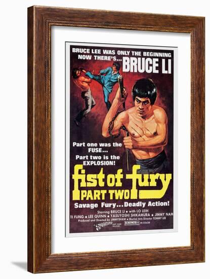 Fist of Fury Part 2, (aka Jing Wu Men Xu Ji), Bruce Li, 1977-null-Framed Art Print