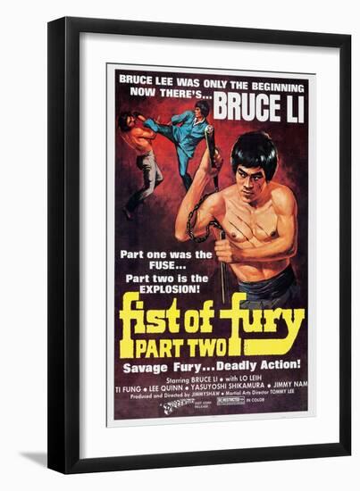 Fist of Fury Part 2, (aka Jing Wu Men Xu Ji), Bruce Li, 1977-null-Framed Art Print