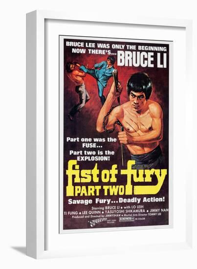 Fist of Fury Part 2, (aka Jing Wu Men Xu Ji), Bruce Li, 1977-null-Framed Art Print