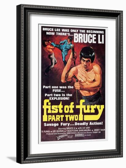 Fist of Fury Part 2, (aka Jing Wu Men Xu Ji), Bruce Li, 1977-null-Framed Art Print