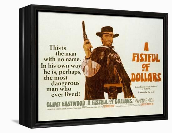 Fistful of Dollars, Clint Eastwood, 1964-null-Framed Stretched Canvas