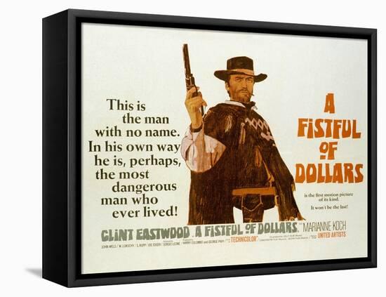 Fistful of Dollars, Clint Eastwood, 1964-null-Framed Stretched Canvas