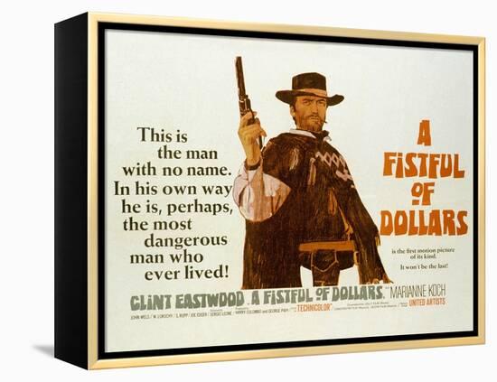 Fistful of Dollars, Clint Eastwood, 1964-null-Framed Stretched Canvas