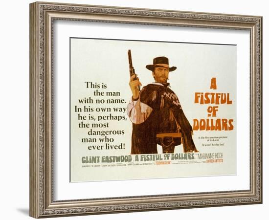 Fistful of Dollars, Clint Eastwood, 1964-null-Framed Art Print