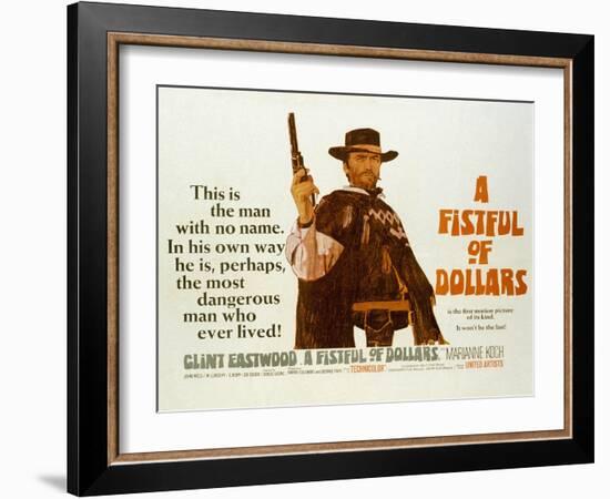 Fistful of Dollars, Clint Eastwood, 1964-null-Framed Art Print