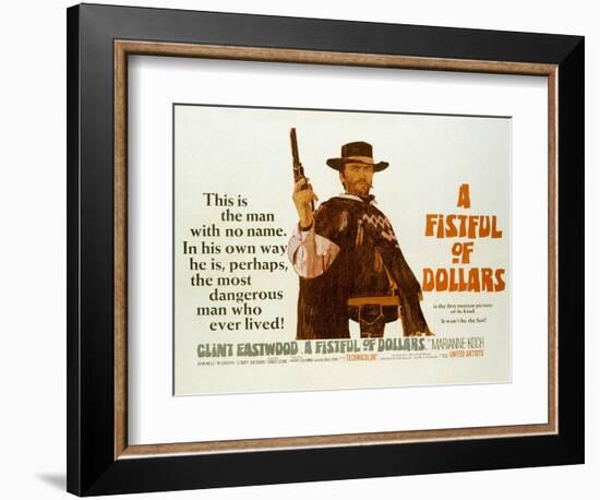 Fistful of Dollars, Clint Eastwood, 1964-null-Framed Art Print