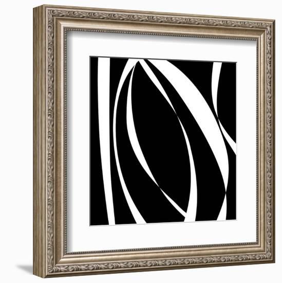 Fistral Nero Blanco I-Denise Duplock-Framed Art Print