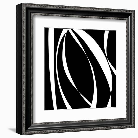 Fistral Nero Blanco I-Denise Duplock-Framed Art Print