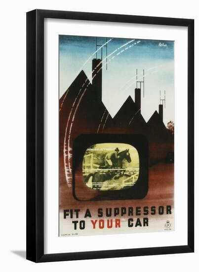 Fit a Suppressor to Your Car-Pat Keely-Framed Art Print