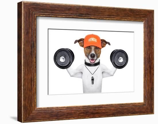 Fitness Dog-Javier Brosch-Framed Photographic Print