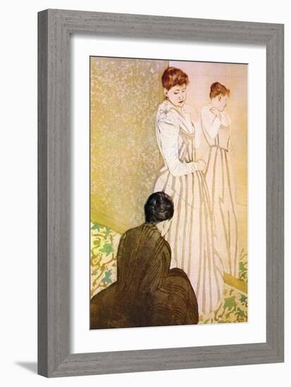 Fitting-Mary Cassatt-Framed Art Print