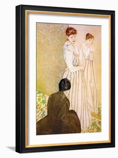 Fitting-Mary Cassatt-Framed Art Print