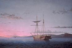 Boston Harbor, Sunset, 1850-55-Fitz Henry Lane-Giclee Print