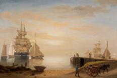 Stage Fort across Gloucester Harbor-Fitz Henry Lane-Framed Art Print