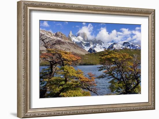 Fitz Roy Massif Mountain Scenery Including Cerro-null-Framed Photographic Print