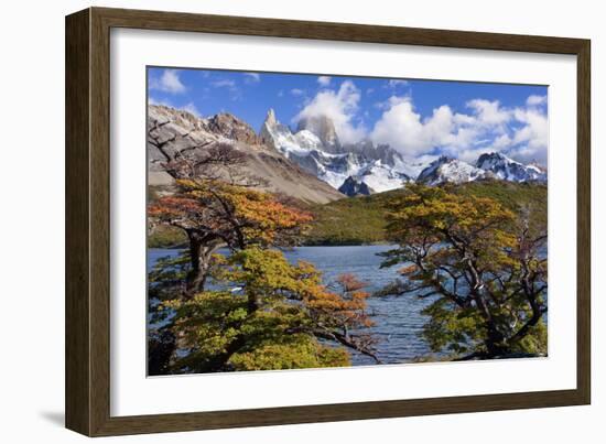 Fitz Roy Massif Mountain Scenery Including Cerro-null-Framed Photographic Print