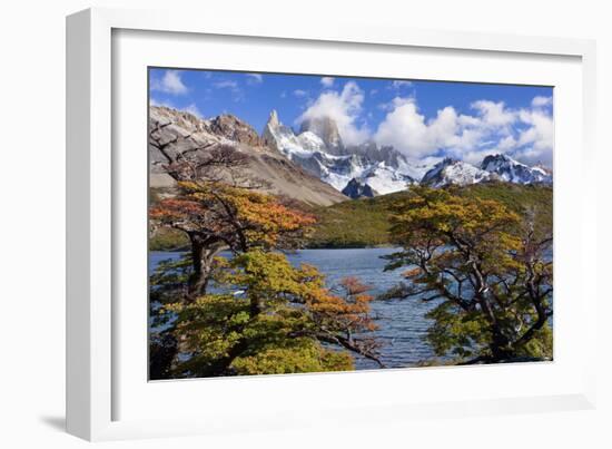 Fitz Roy Massif Mountain Scenery Including Cerro-null-Framed Photographic Print