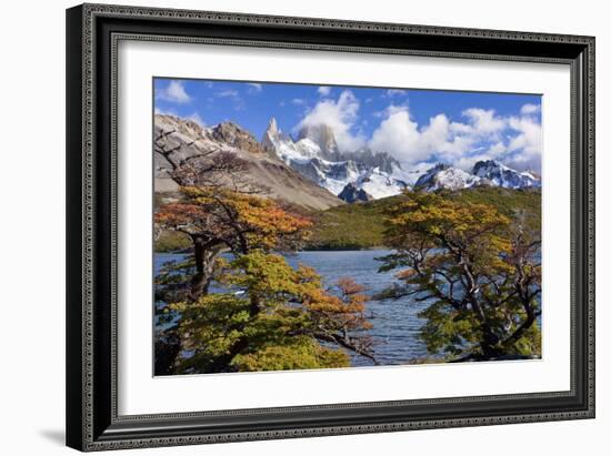 Fitz Roy Massif Mountain Scenery Including Cerro-null-Framed Photographic Print