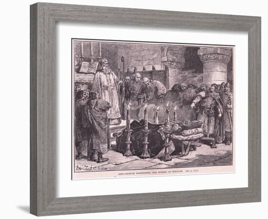 Fitzarthur Forbidding the Burial of William Ad 1087-Francois Edouard Zier-Framed Giclee Print