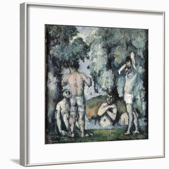 Five Bathers, C1875-1877-Paul Cézanne-Framed Giclee Print