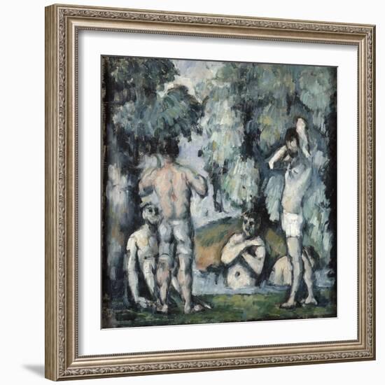 Five Bathers, C1875-1877-Paul Cézanne-Framed Giclee Print