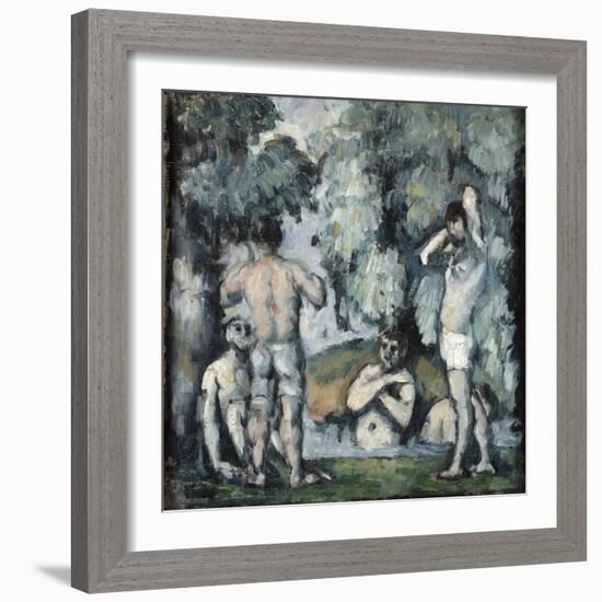 Five Bathers, C1875-1877-Paul Cézanne-Framed Giclee Print