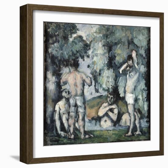 Five Bathers, C1875-1877-Paul Cézanne-Framed Giclee Print