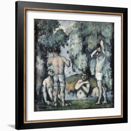 Five Bathers, C1875-1877-Paul Cézanne-Framed Giclee Print