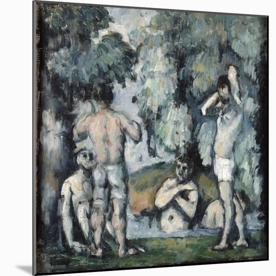 Five Bathers, C1875-1877-Paul Cézanne-Mounted Giclee Print