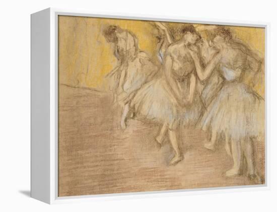 Five Dancers on Stage, C.1906-08-Edgar Degas-Framed Premier Image Canvas