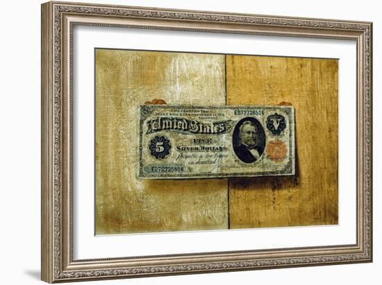 Five Dollar Bill-Victor Dubreuil-Framed Giclee Print