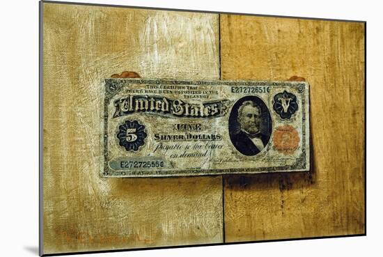 Five Dollar Bill-Victor Dubreuil-Mounted Giclee Print