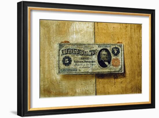 Five Dollar Bill-Victor Dubreuil-Framed Giclee Print