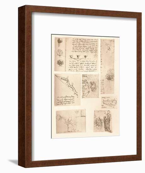 Five drawings illustrating the elements of landscape painting, c1472-c1519 (1883)-Leonardo Da Vinci-Framed Giclee Print